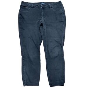 BLUE SPICE Womens Black Denim Skinny Jeans Jeggings Plus Size 18